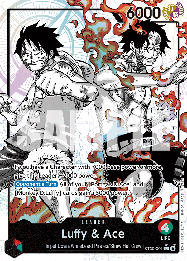 One Piece Card Game: ST30 Starter Deck EX - Luffy & Ace