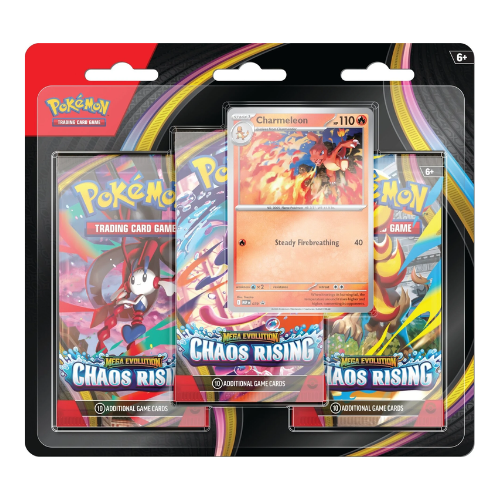Mega Evolution - Chaos Rising 3-Pack Blister